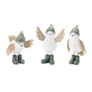 Melrose Winter Bird with Snowboots Figurine (Set of 6)