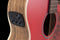 Ovation Applause Jump OM Cutaway Electric-Acoustic Guitar Lipstick Red