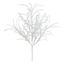 Melrose White Glitter Twig Bush (Set of 6)