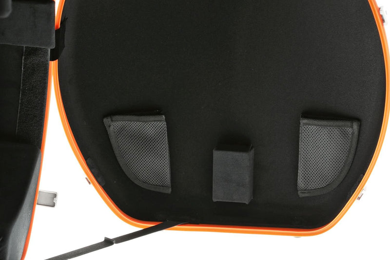 PURE By GEWA Polycarbonate Cello Case - White/Orange