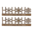 Melrose Ho Ho Ho Tabletop Sentiment Sign (Set of 2)