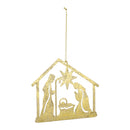 Metal Holy Family Cut Out Ornament (Set of 12)