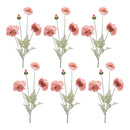 Melrose Poppy Floral Spray (Set of 6)