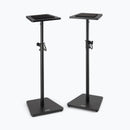 On-Stage SMS7500B Adjustable Wood Studio Monitor Stands in Black