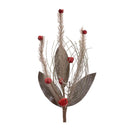 Melrose Glittered Pine and Sleigh Bell Spray (Set of 6)