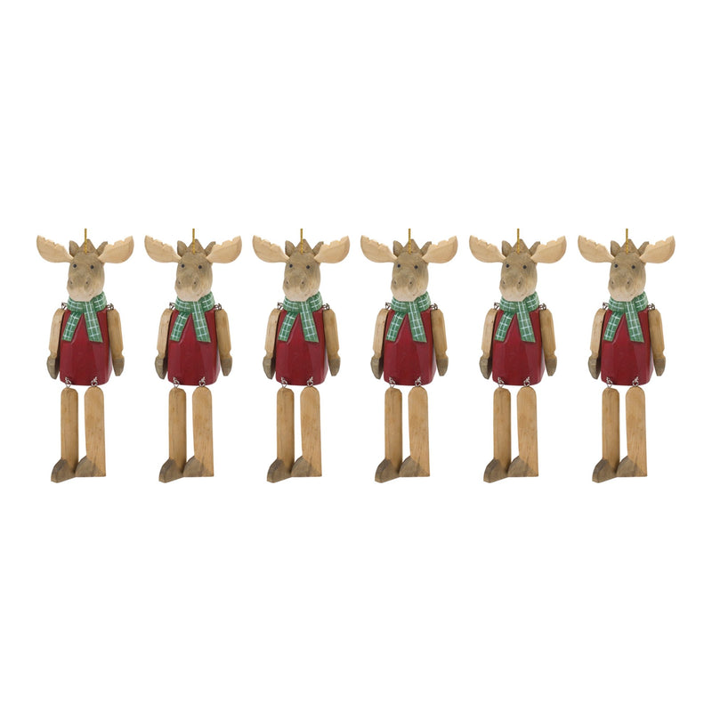 Dangle Moose Ornament (Set of 6)