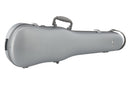 GEWA PURE Violin Case Polycarbonate Silver "Fun" Shaped w/Subway Handle 4/4-3/4