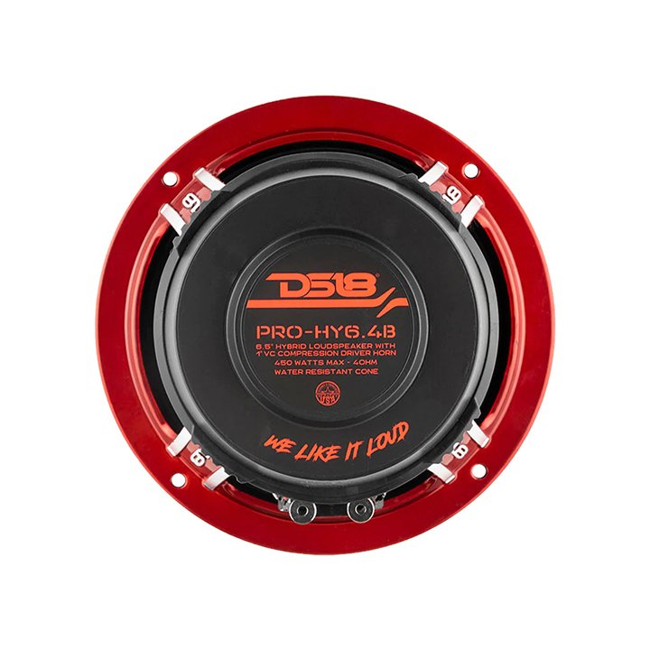 DS18 6.5" Hybrid Midrange Speaker 4 Ohm PRO-HY6.4B
