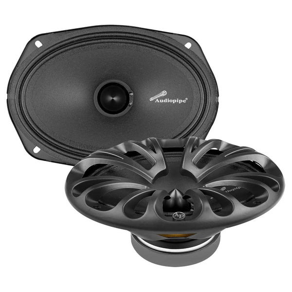 Audiopipe Pair 6x9 Low Mid Frequency Midrange Speaker 8 Ohm 125W RMS APMB-6900E