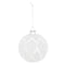 Frosted Leaf Glass Ball Ornament (Set of 12)