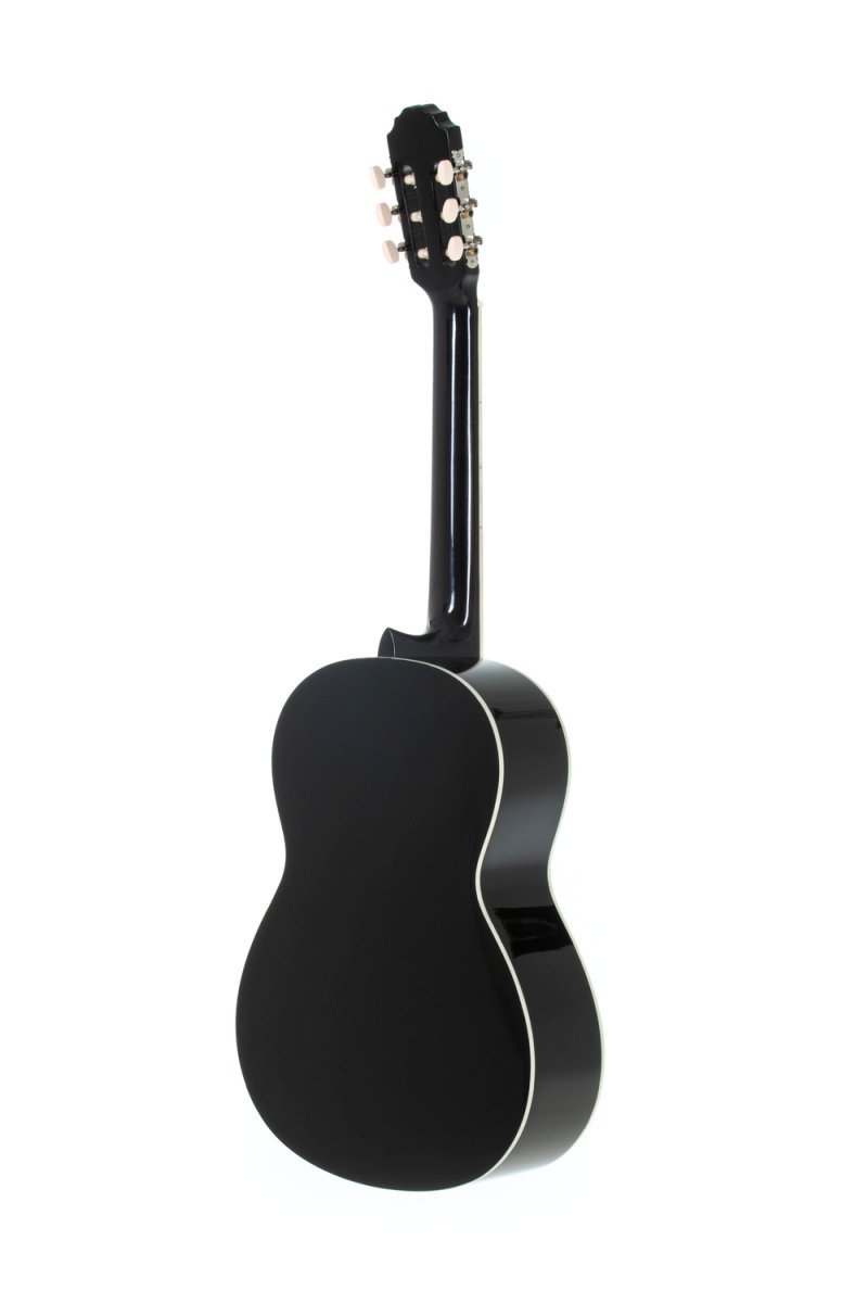 GEWA Basic Plus 4/4-Size Classical Guitar – Black High-Gloss Finish