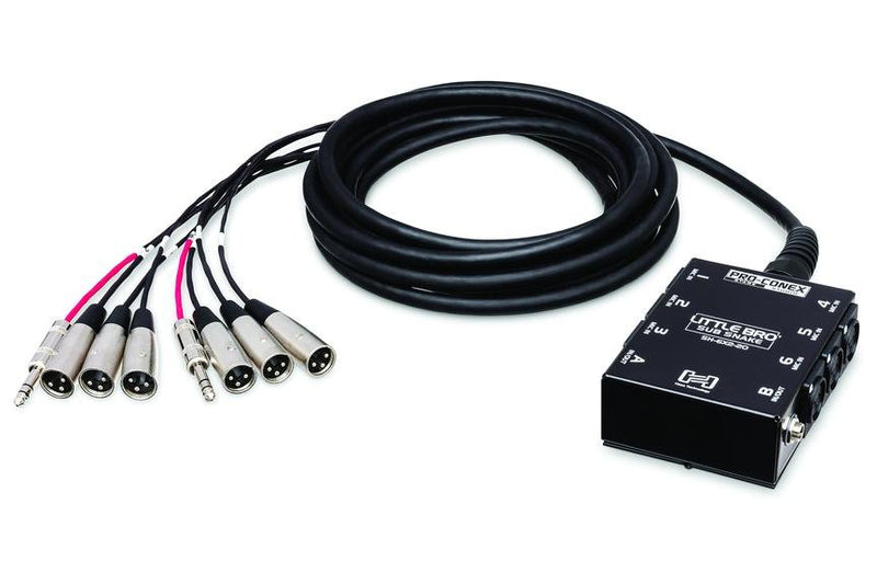 Hosa Pro-conex Little Bro' 50ft Sub Snake 6 X XLR Sends & 2 X 1/4 In TRS Returns