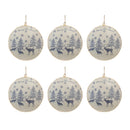 Melrose Metal Woodland Animal Merry Christmas Ornament (Set of 6)