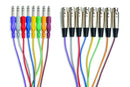 Hosa STX-803F 3m 8-Channel Balanced Snake, XLR3F to 1/4" TRS