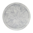 Melrose Round Etched Metal Tray 13.5"D