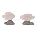 Melrose Fish on Rock Decor (Set of 4)