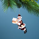 Glass Santa with Gingerbread Ornament (Set of 6)