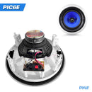 Pyle PIC6E 6.5" In‑Wall/Ceiling Speaker Pair – 2‑Way Stereo – 250W – White