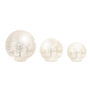 Melrose LED Frosted Glass Woodland Deer Orb (Set of 3)