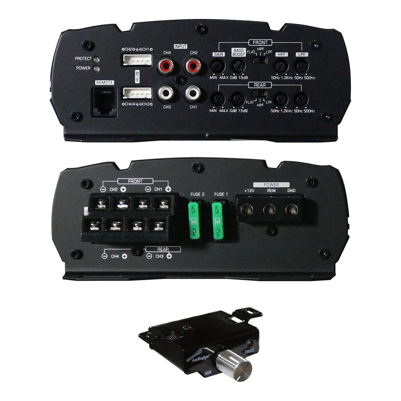 Audiopipe 4-Channel Class A/B Mini Amplifier 1300W APMQ-4095