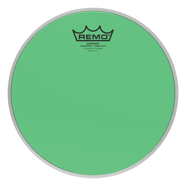 Remo Emperor Colortone Crimplock Green 10" Tenor Drumhead BE-0310-CT-GNMP