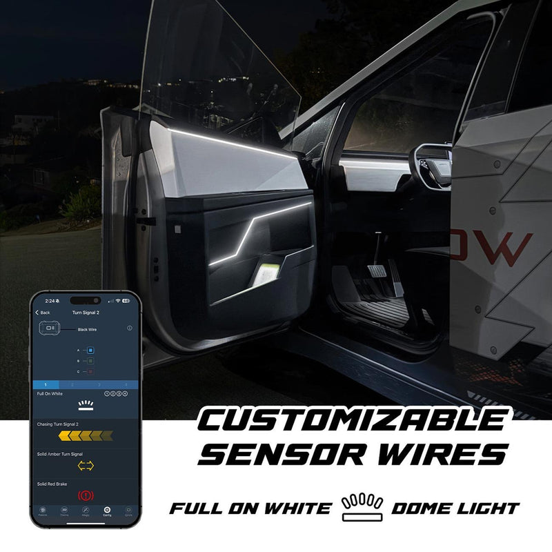 XKGlow XKmax RGB+W Addressable Car Interior App Control Light Kit - MX-CAR-MINI