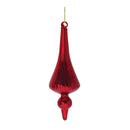 Ribbed Glass Finial Ornament (Set of 12)