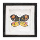 Melrose Framed Butterfly Block Wall Decor, Modern, Wood