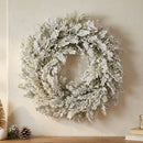 Melrose Snowy Flocked Pine Wreath 24"D