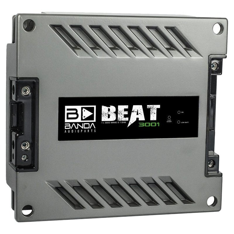 Banda BEAT3000.1 3000W RMS 1ch 1Ω Amplifier Subwoofer Subsonic Filter Audio Mono