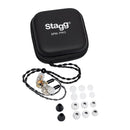 Stagg Superior In-Ear Stage Monitors with Hybrid Transducers – Transparent