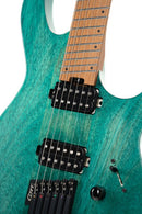 Cort Space 6GTR Multi-Scale Electric Guitar w/ Bag Semi Gloss Turquoise