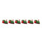 Glittered Glass Train Ornament (Set of 6)