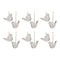 Carved Bird Ornament (Set of 12)