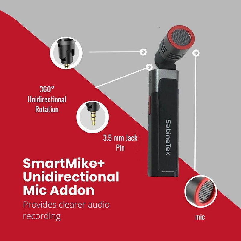 SABINETEK S610-UM1 SmartMike+ w/ Unidirectional Microphone - Black