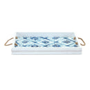 Melrose Wooden Tie-Dye Design Tray (Set of 2)