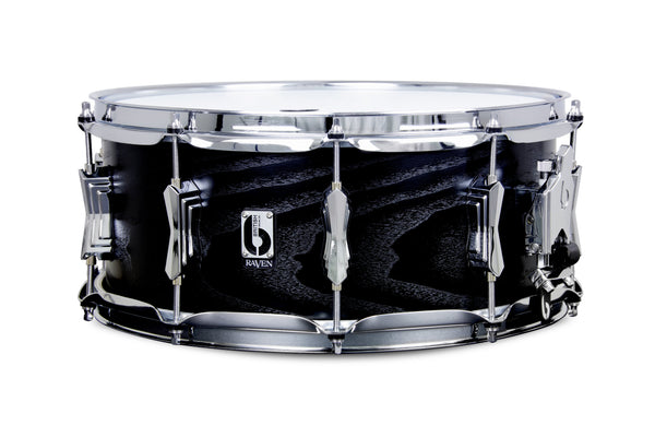 British Drum Co Raven Birch Snare 6″ × 14″ – Palladium Hardware