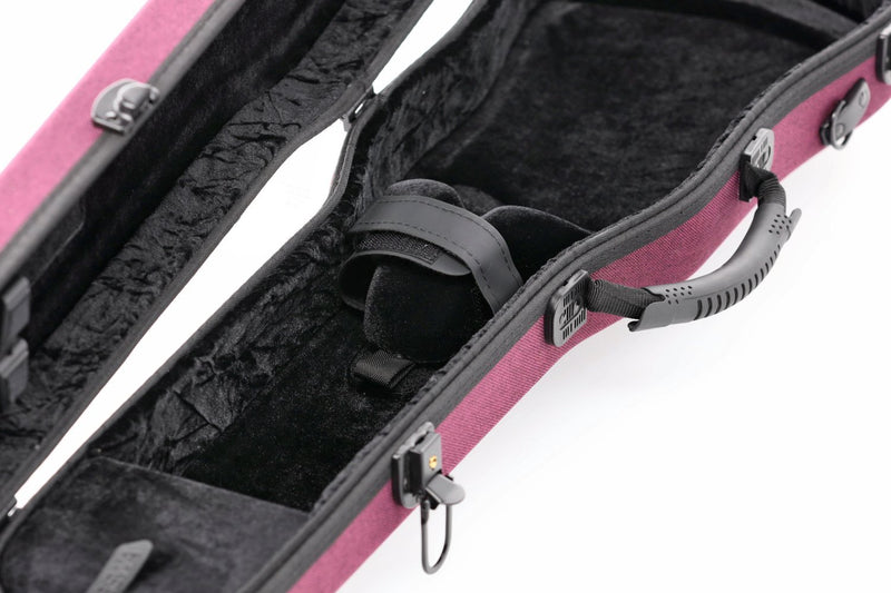 GEWA Bio-A Shaped 4/4 Violin Case Violet with Backpack Straps