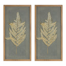 Melrose Dried Fern Frame Wall Decor, Modern, Rustic, Wood