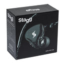 Stagg SPM-PRO BK Superior In-Ear Stage Monitors with Hybrid Transducers – Black