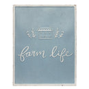 Melrose Metal Farm Life Sentiment Sign Wall Decor, Rustic, Metal