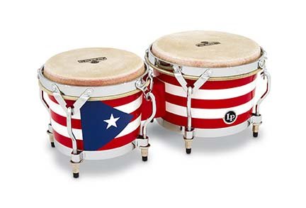 Latin Percussion 7-1/4" & 8-5/8" Matador Bongos - Puerto Rican Heritage M201-PR