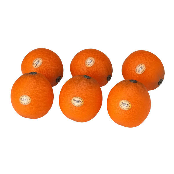 Remo ‘Fruit’ Style Orange Hand Shaker – 6-Piece Bag - SC-ORNG-06