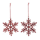 Jeweled Metal Snowflake Ornament (Set of 12)