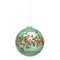 Green Pine Branch Ball Ornament with Bead Berry Accent (Set of 6)