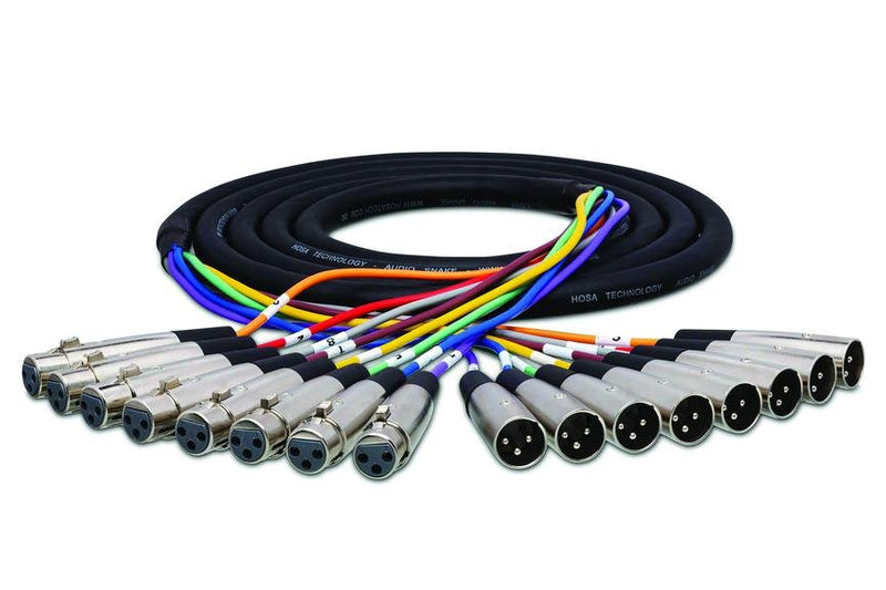 Hosa XLR-803 3m 8-Channel Balanced Snake, XLR3F to XLR3M