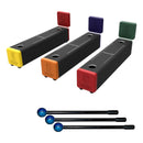 Remo Two-Tone 3-Piece Harmony Bars Set – 2"x2"x9" - Color-Coded Aluminum