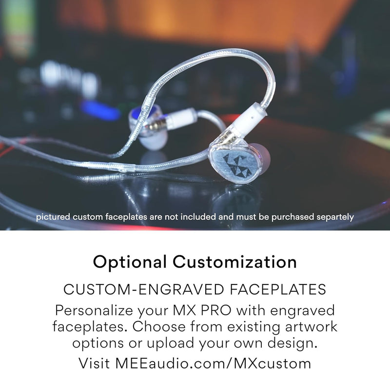 MEE Audio MX4 PRO Quad‑Driver Modular In‑Ear Monitors Clear – EP‑MX4PRO‑CL