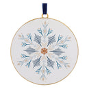 Metal Modern Snowflake Disc Ornament (Set of 12)