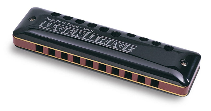 Suzuki Overdrive 10 Hole Diatonic Harmonica - Key Bb - MR-300-BB-U